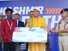 Over 6,000 runners join Kashmir Marathon as LG Sinha calls for unity, fitness, drug-free youth