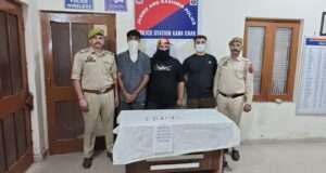 Kirpalpur Police crackdown nets three drug peddlers, 10.71 gms of heroin-like substance recovered