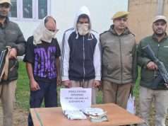 Zainapora Police arrests two drug peddlers, recovers 234 gms cannabis, ₹13,000 cash