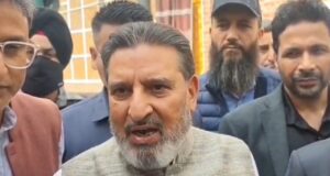 Altaf Bukhari demands compensation for hailstorm-hit farmers, orchardists