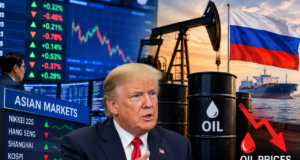 Asian shares mixed, oil prices fall about USD 1.50 as Trump says US will buy diesel from Russia