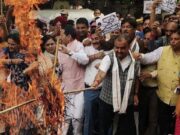 BJP stages protest outside Congress office in Jammu