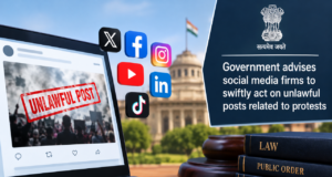 Govt advises social media firms to swiftly act on unlawful posts related to protests
