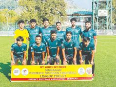 Srinagar Premier Division Almuqeet FC register 4–0 win over SWFC Kashmir