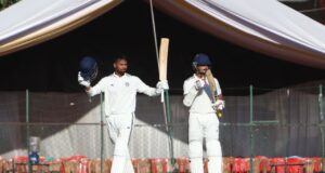 Samaran Ravichandran hits first century of Irani Cup in Srinagar