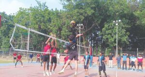 Inter-collegiate volleyball, football, badminton tournaments enter final stage at JU